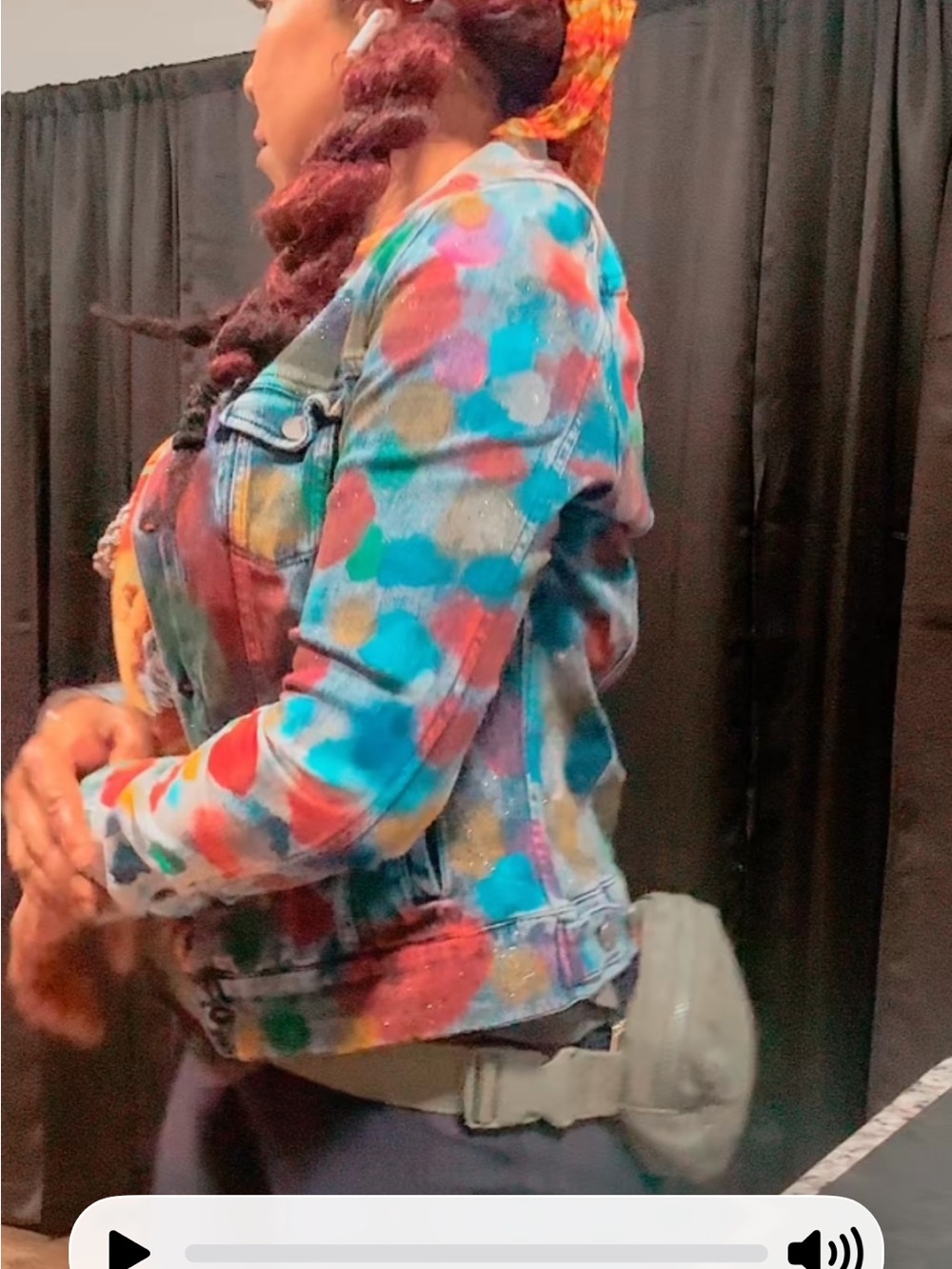 Liverpool Jeans Company Multicolor Polka Dot custom Denim Jacket